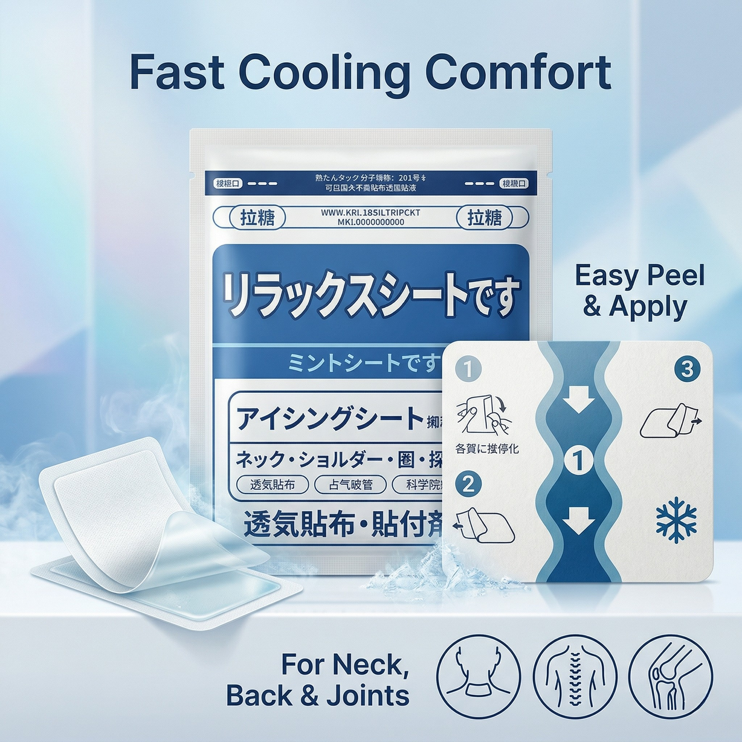 Cooling Relief Patch for Neck, Back & Joints - Nuvora